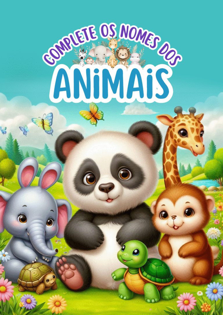 Complete os nomes dos Animais